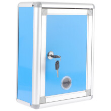 2St Blauw Wandbrievenbus Met Slot Vintage Stijl Voor Huis En Kantoor