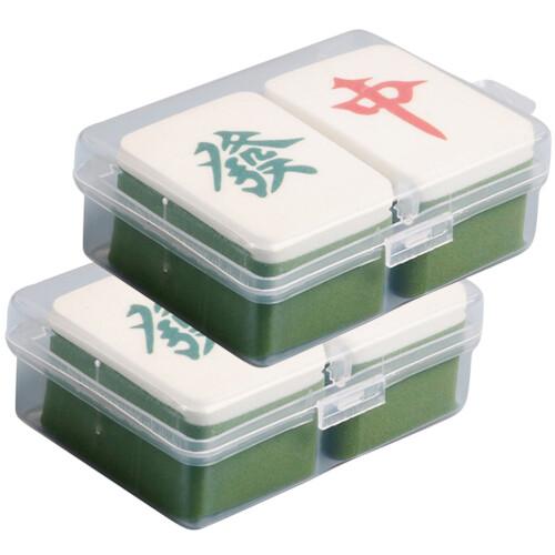 4 Stuks Mahjong Poederdonsjes Draagbare Make-upapplicators