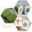 4 Stuks Mahjong Poederdonsjes Draagbare Make-upapplicators 10