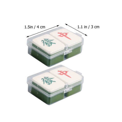 4 Stuks Mahjong Poederdonsjes Draagbare Make-upapplicators 1