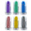 6 sets silicone reusable folding straws with cleaning brush and case 1