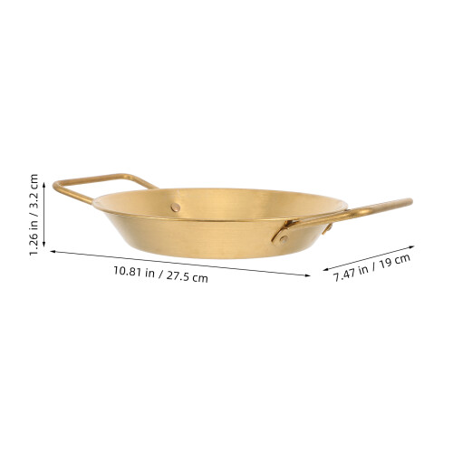 Gouden Rvs Vis Dienblad Met Multifunctionele Keukenpan 2