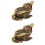 2Pcs Copper Toad Sculptures Fengshui Wealth Table Ornaments 7