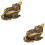 2Pcs Copper Toad Sculptures Fengshui Wealth Table Ornaments 8