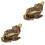 2Pcs Copper Toad Sculptures Fengshui Wealth Table Ornaments 5