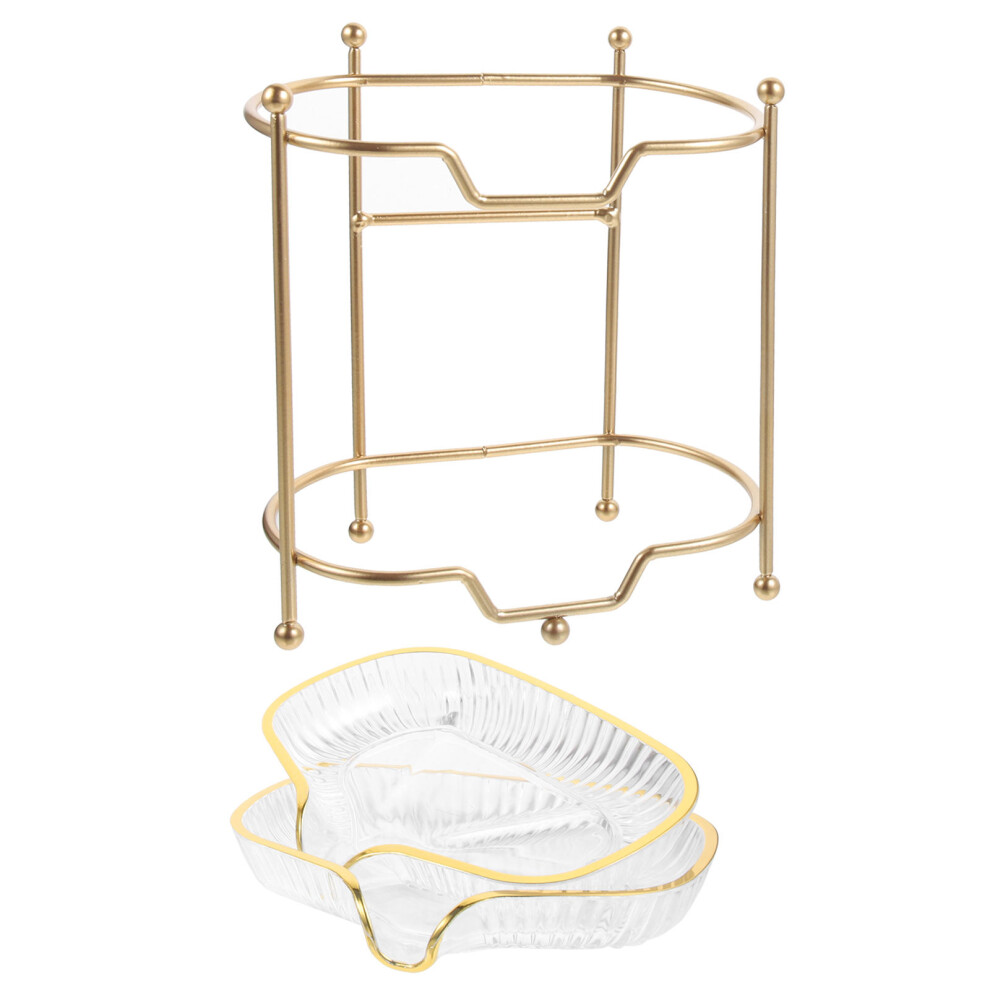 2 Sztuki PodwóJna Warstwa ŁóżKo Na MydłO Z Holderem Do GąBki-image