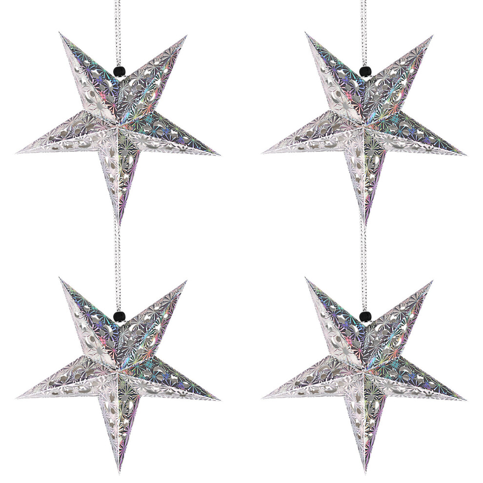 Zestaw Papierowych Lamp WisząCych W Gwiazd Z AbażUrem Dla Led-image