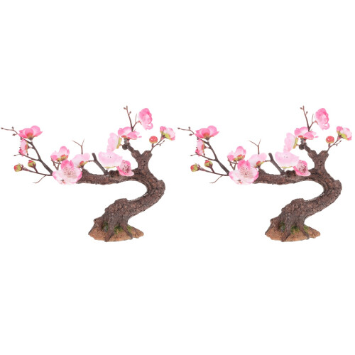 2 Unidades Decoração De Árvore Artificial Falsa Enfeite 1