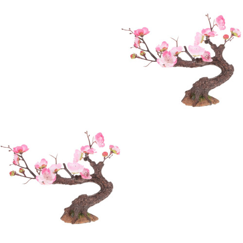 2 Unidades Decoração De Árvore Artificial Falsa Enfeite 2