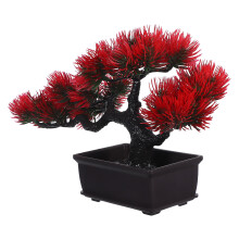 3Pcs Plantas Artificiais Bonsai Japonês Decoração
