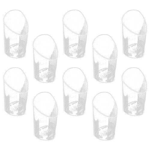 20 Mini Transparentes Inclinados Para E Aperitivos