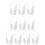 20 Mini Transparentes Inclinados Para E Aperitivos 10