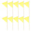 10Pcs Reliable Polyester Yard Marker Flags with Bamboo Poles 1
