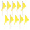 10Pcs Reliable Polyester Yard Marker Flags with Bamboo Poles 11