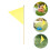 10Pcs Reliable Polyester Yard Marker Flags with Bamboo Poles 4