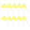 10Pcs Reliable Polyester Yard Marker Flags with Bamboo Poles 8