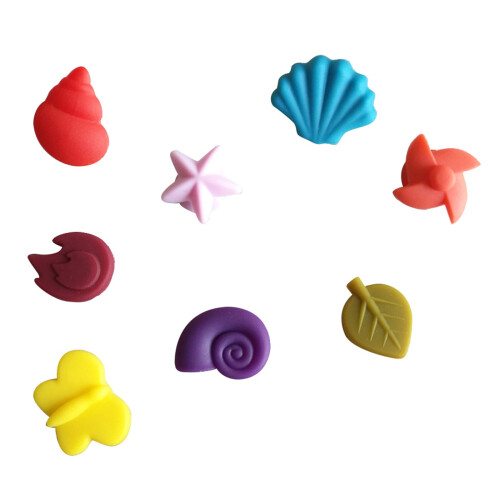 8 Unidades De Silicone Com Ventosa (8 Cores)