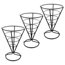 3Pcs Suporte Cônico Para Batata Aço Inoxidável
