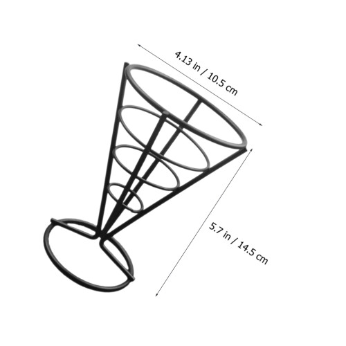 3Pcs Suporte Cônico Para Batata Aço Inoxidável 2