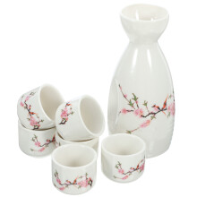 Conjunto De De Servir Saquê Japonês E Cerâmica