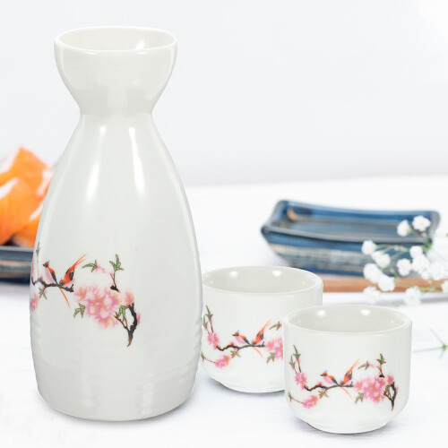 Conjunto De De Servir Saquê Japonês E Cerâmica 1