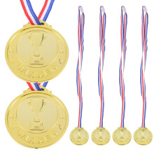 6 Medalhas Decorativas Plástico para Crianças