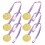 6 Medalhas Decorativas Plástico para Crianças 10