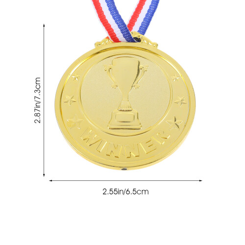 6 Medalhas Decorativas Plástico para Crianças 2
