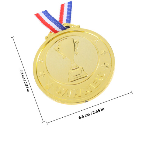 6 Medalhas Decorativas Plástico para Crianças 1