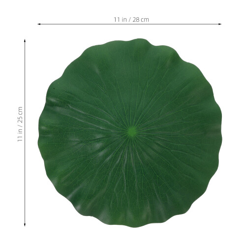 6 Folhas De Artificiais Pu Para E (28 Cm Verde) 2