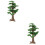 2Pcs De Árvore De Decoração Simulada Para Desktop 6