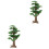 2Pcs De Árvore De Decoração Simulada Para Desktop 3