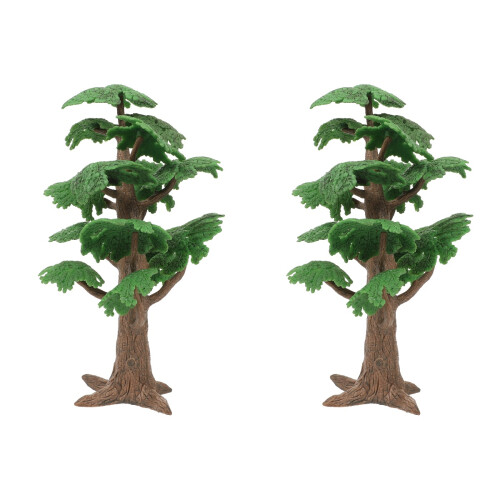 2Pcs De Árvore De Decoração Simulada Para Desktop 1