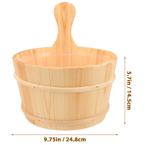 Conjunto De Balde Para Sauna Com Plástico E Concha 1