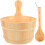 Conjunto De Balde Para Sauna Com Plástico E Concha 4