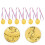 6 Unidades Medalhas Decorativas De Com Acessórios 4
