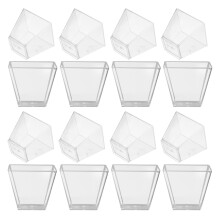 80 Unidades Transparentes Trapezoidais 60 Ml