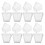 80 Unidades Transparentes Trapezoidais 60 Ml 1