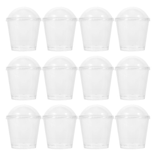 50 Unidades De Vasos De Plástico Para Postres Con