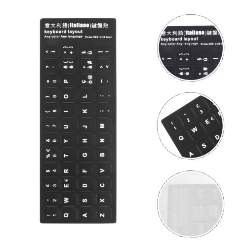 10 Toetsenbordsticker Zwart Met Letters 1