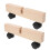 2 Stuks Room Divider Stand Panel Beugel Met Wielen Ondersteuning 5