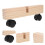 2 Stuks Room Divider Stand Panel Beugel Met Wielen Ondersteuning 6