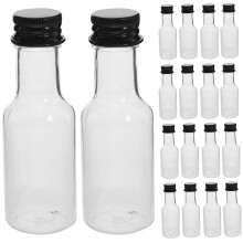 24 Mini Likör Flessen 25 Ml met Aluminium Doppen