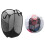 2 Pcs Foldable Laundry Basket Folding Dirty Clothes Hamper Metal 9