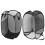 2 Pcs Foldable Laundry Basket Folding Dirty Clothes Hamper Metal 8