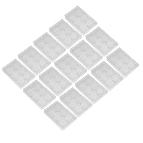 50 Unidades Caixas Transparentes Para Ovos De Codorna Em Plástico