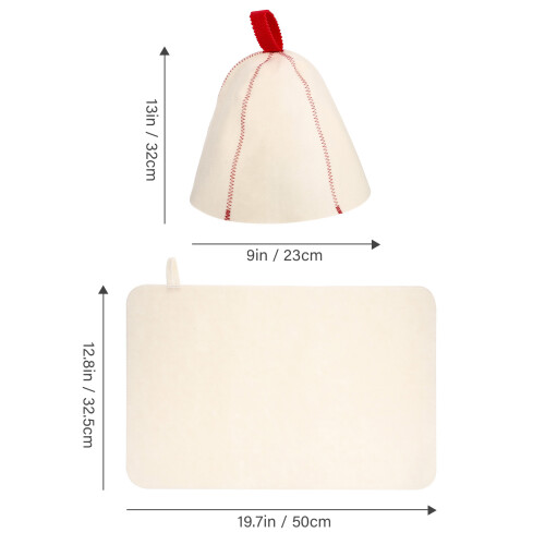 Conjunto De Chapéu Para Sauna Respirável 1