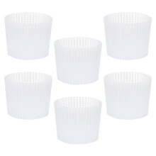6 Unidades Tampa Silicone Anti Derramamento Para Copo Xícara Cerâmica