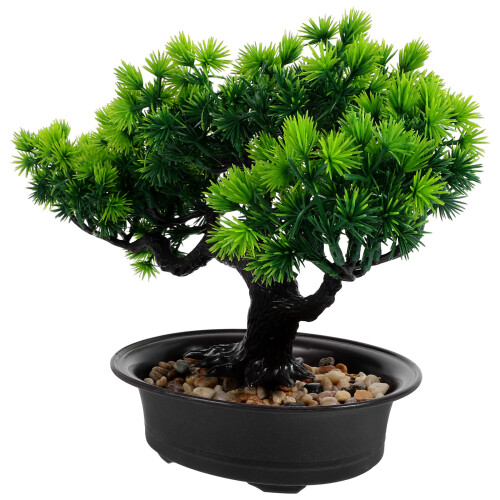 Árvore Bonsai Artificial Vaso Planta De Enfeite