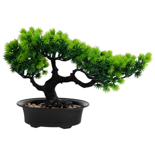Árvore Bonsai Artificial Vaso Planta De Enfeite 2